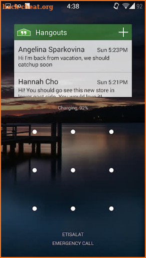 Hangouts Widget screenshot