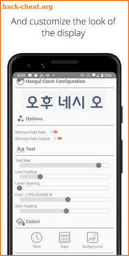 Hangul Clock - Korean Date and Time Widget screenshot