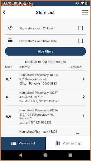 Hannaford Rx screenshot