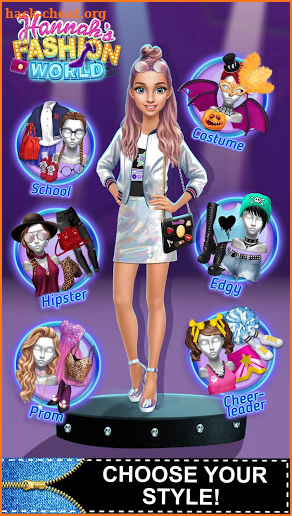 Hannah’s Fashion World - Dress Up Salon for Girls screenshot