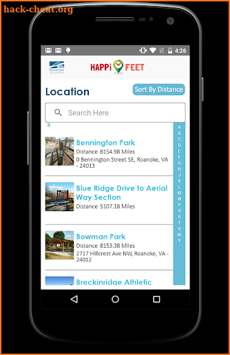 HAPPiFEET-Roanoke Parks & Recreation screenshot