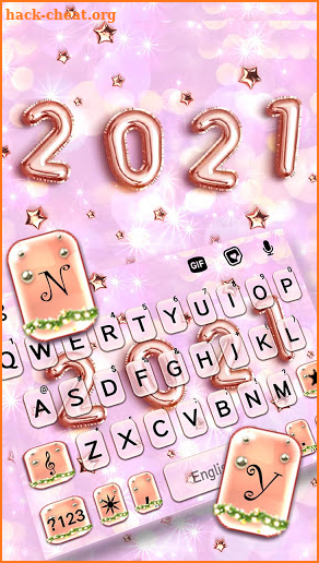 Happy 2021 Keyboard Background screenshot