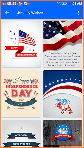 Happy 4th July Greeting : 4th July Wishes 2017 screenshot