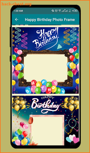 Happy Birthday Photo Frame screenshot