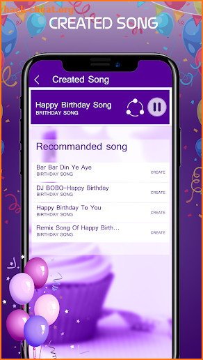 Happy Birthday Song With Name Generator screenshot