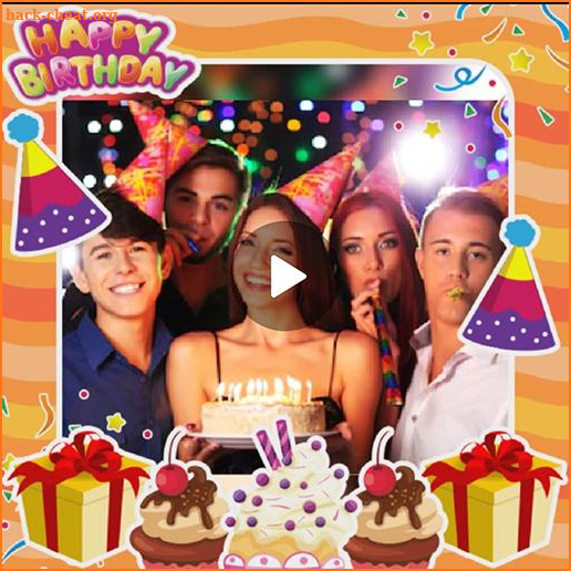 Happy birthday video 🎂 with photos and music screenshot