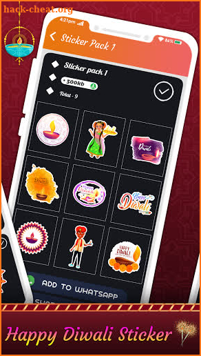 Happy Diwali Stickers For Whatsapp 2020 screenshot