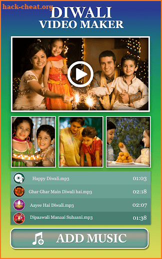 Happy Diwali Video Maker 2018 screenshot