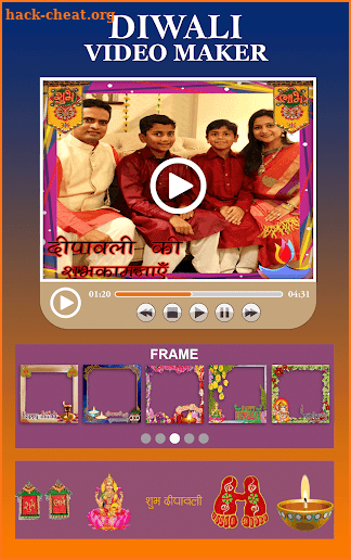 Happy Diwali Video Maker 2018 screenshot