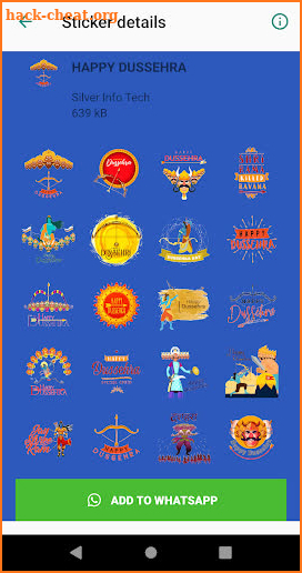 HAPPY DUSSEHRA STICKER:WAStickerApps screenshot