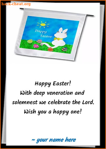 Happy Easter Greetings with Name & Photo screenshot