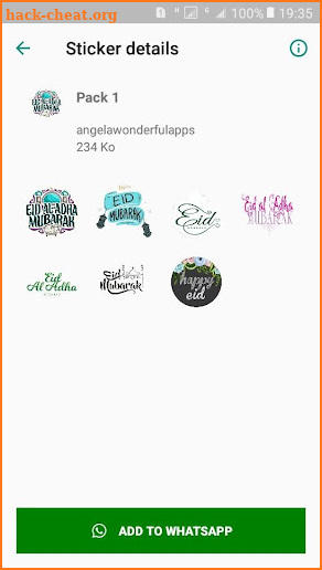 Happy eid al Adha Stickers screenshot