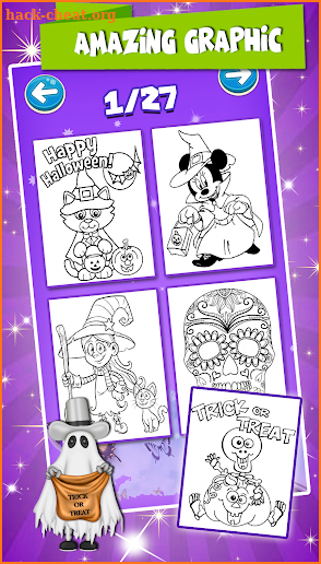 Happy Halloween Coloring Book Drawing Game screenshot