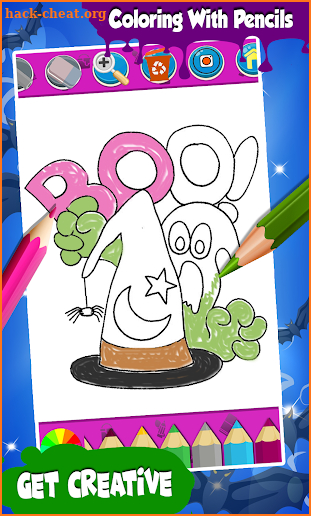 Happy Halloween Coloring Book Drawing Game screenshot