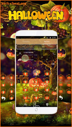 Happy Halloween Night Sky Theme screenshot