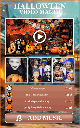 Happy Halloween Video Maker With Music 2018 screenshot