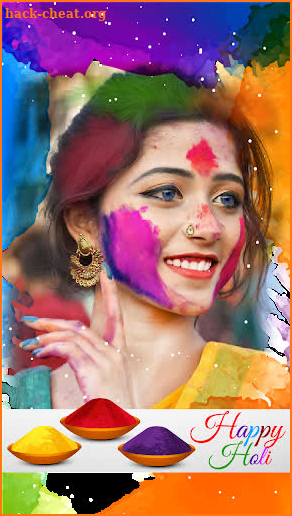 Happy Holi Photo Frame Editor screenshot