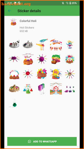 Happy Holi Stickers screenshot