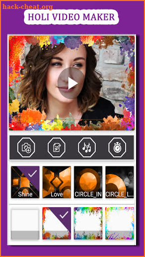 Happy Holi Video Maker: Holi Status Video Maker screenshot