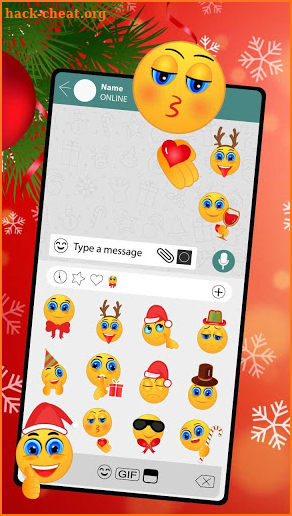 Happy Jolly Christmas Emoji Stickers screenshot