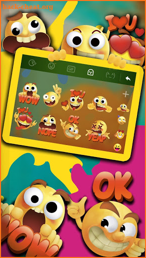 Happy Love Keyboard Sticker screenshot