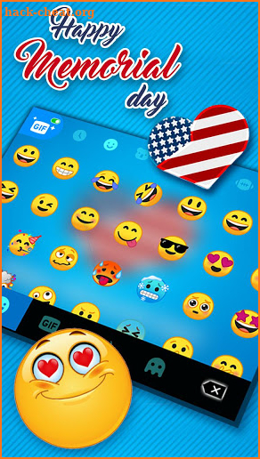 Happy Memorial Day Keyboard Theme screenshot