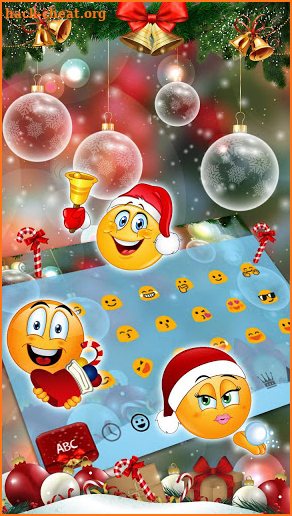 Happy Merry Christmas Keyboard Theme screenshot