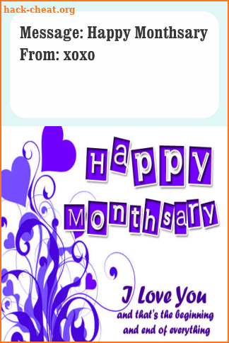 Happy Monthsary Wishes screenshot