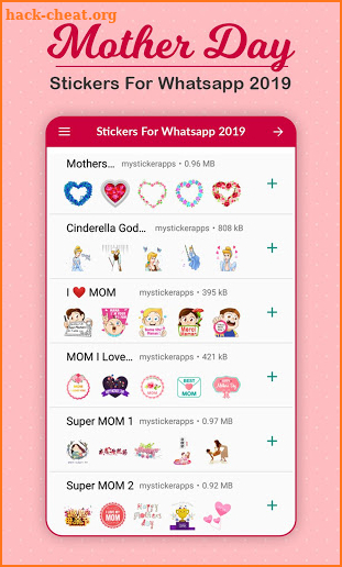 Happy Mother's Day WAStickers, Love Sticker : 2019 screenshot