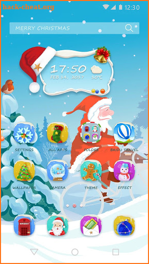 Happy New Year 2018 - Santa Theme screenshot