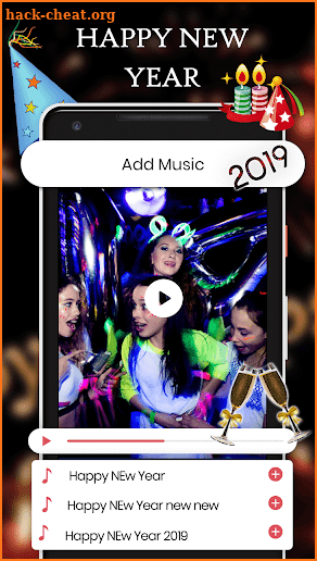 Happy New Year 2019 Video Maker screenshot