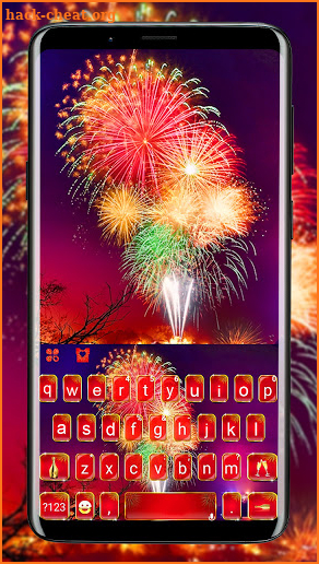 Happy New Year 2021 Keyboard Background screenshot