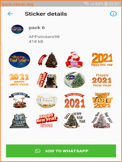 Happy New Year 2021 Stickers screenshot