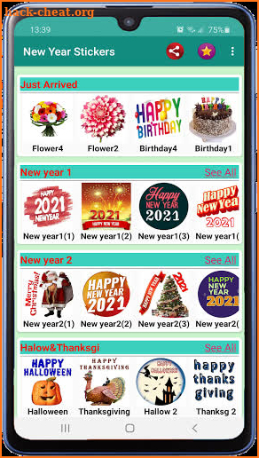 Happy New year 2021 Stickers For WAStickerApps screenshot