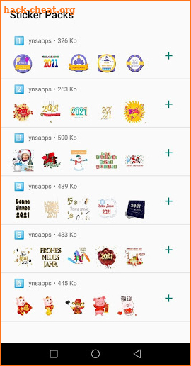 Happy New Year 2021 WAStickerApps screenshot