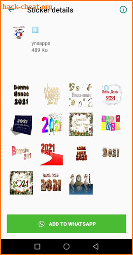 Happy New Year 2021 WAStickerApps screenshot