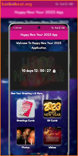 Happy New Year 2023 App screenshot