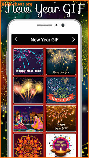 Happy New Year GIF Greetings & Wishes screenshot