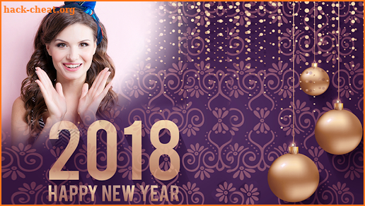 Happy New Year Photo Frame 2018 photo editor screenshot