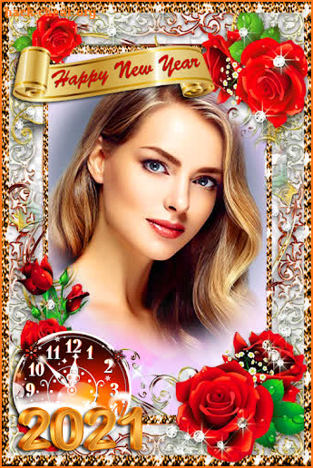 Happy new year photo frame 2021 screenshot