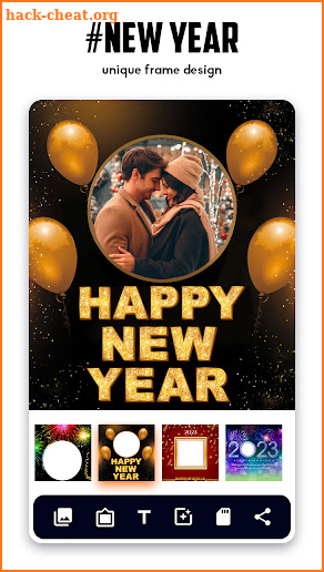 Happy New Year Photo Frame screenshot