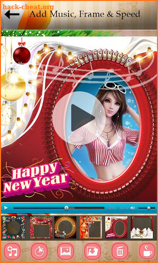 Happy New Year Photo Video Maker 2019 screenshot