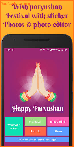 Happy Paryushan sticker,photo (Jain festival) screenshot