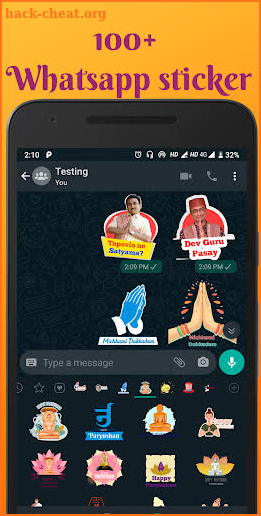 Happy Paryushan sticker,photo (Jain festival) screenshot