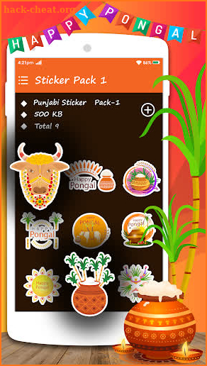 Happy Pongal Stickers For Whatsapp screenshot