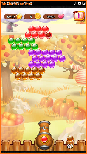 Happy Rabbit Bubble Fall Shooter screenshot