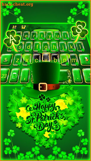 Happy St Patrick Keyboard Theme screenshot