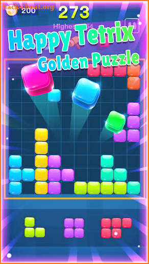 Happy Tetrix - Golden Puzzle screenshot