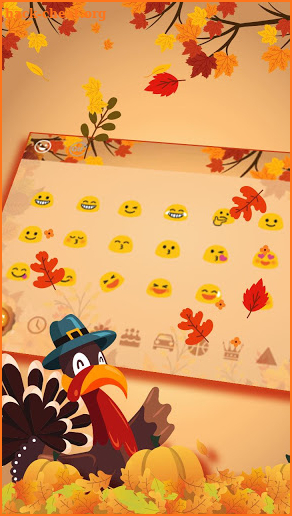 Happy Thanks Giving Day Keyboard Theme screenshot