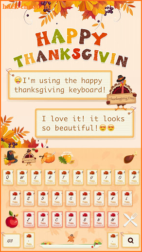 Happy Thanksgiving Keyboard screenshot